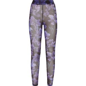Philipp Plein - Flowers - Leggings - Paars - Stretch-tulle