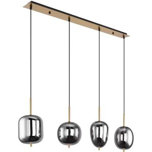 Globo Moderne hanglamp blacky i l:110cm e14 glas -