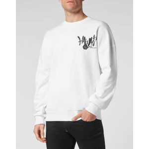 Philipp Plein - Sweatshirt LS Hawaii - Katoen - Wit - Heren