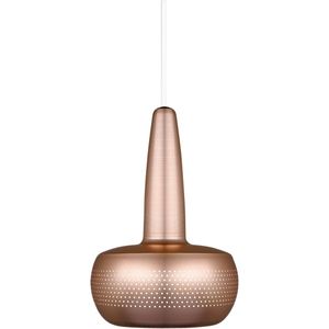 Umage Clava hanglamp brushed copper met koordset wit Ø 21,5 cm