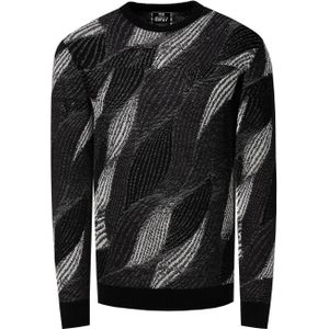 Rusty Neal - Fijngebreide Trui - Ronde Hals - Casual Pasvorm