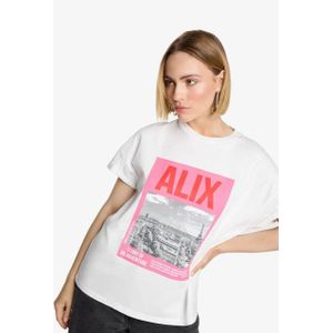 Alix The Label - T-shirt - Wit - Photoprint