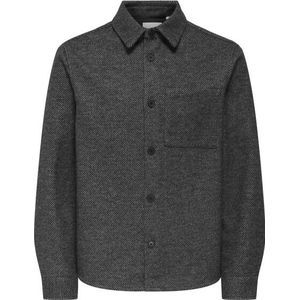 Only & Sons - Onsmicah - Overhemd - Medium Grey Melange - Regular Fit