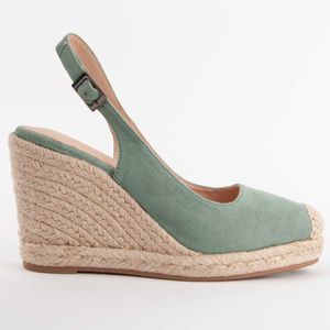 Montevita - Balenci7 - Espadrilles - Groen - Sleehak