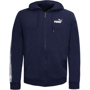 Puma - 853356 06 - Trainingsjack - Marineblauw - Heren - Lange Mouwen - Met Capuchon