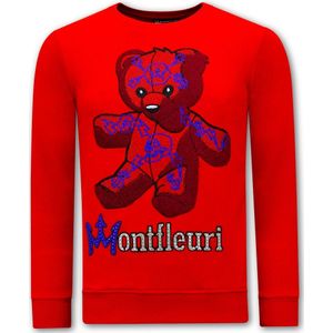 Tony Backer Sweater met print teddy bear 3617