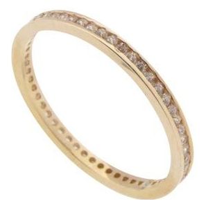 Christian 14 karaat rosé gouden ring met zirkonia