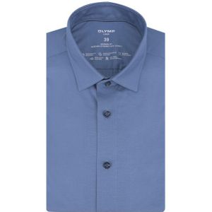 OLYMP - Luxor 24/Seven - Overhemd - Neurenbergblauw - Dynamic Flex-Jersey