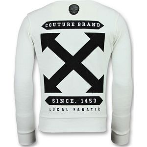 Local Fanatic Off cross sweater