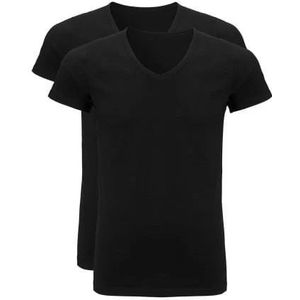 Ten Cate 30217 basic v-shirt 2-pack zwart