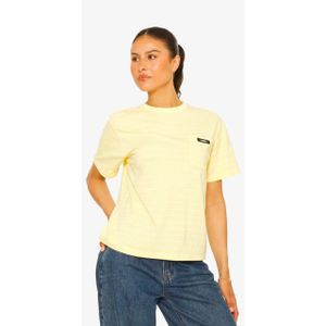 La Sisters - Short Sleeve Overstripe Tee - Geel - T-shirt