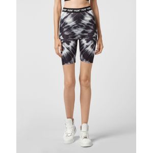 Philipp Plein - Korte Broeken - Zwart - Tie Dye - Polyester