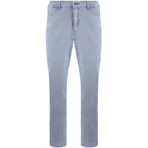Emporio Armani - J18 Slim Fit - Hoge Taille Dames Broek - Lichtblauw