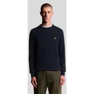 Lyle and Scott Kn2136v dark navy heren trui -