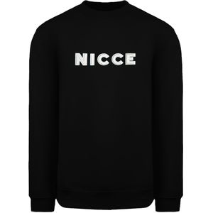Nicce - Truman - Sweatshirt - Zwart - Lange Mouw Crew Neck Logo