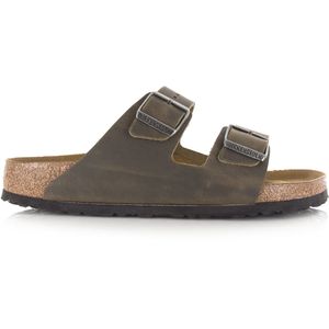 Birkenstock Arizona | faded khaki platte sandalen unisex