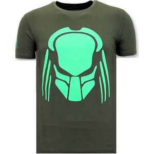 Local Fanatic T-shirt met print predator neon print