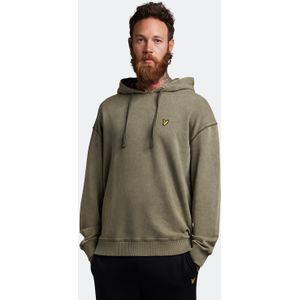 Lyle & Scott - Casuals Wash Hoodie - Olijfgroen - Sweater