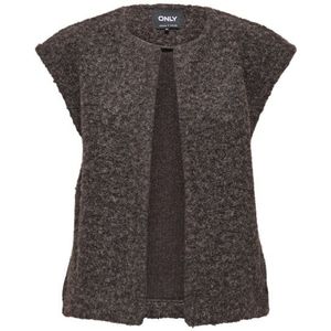 Only - Onlmila Life - Gilet - Seal Brown/Melange - Dames