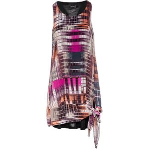 Mouwloze Jurk - A-lijn - Dubbellaagse Voile - Ronde Halslijn