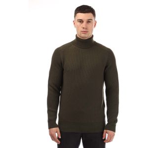 BOSS - Manuello - Sweater - Groen - 100% Virgin Wool
