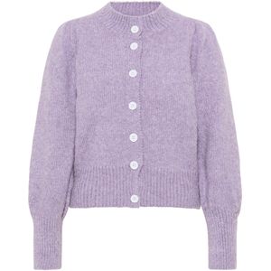 Mymo - Blonda - Vest - Paars Melange - Casual Oversized Cropped Vorm