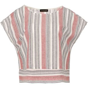 Linnen Top - Koraal - Mouwloos - Oversized - Geweven Stof