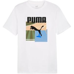 Puma - Heren Zomersport II - T-shirt - Katoen - Grafisch Drukwerk