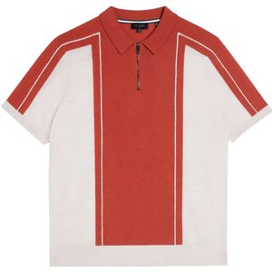Ted Baker - Jesty - Poloshirt - Donkerrood - Wollen