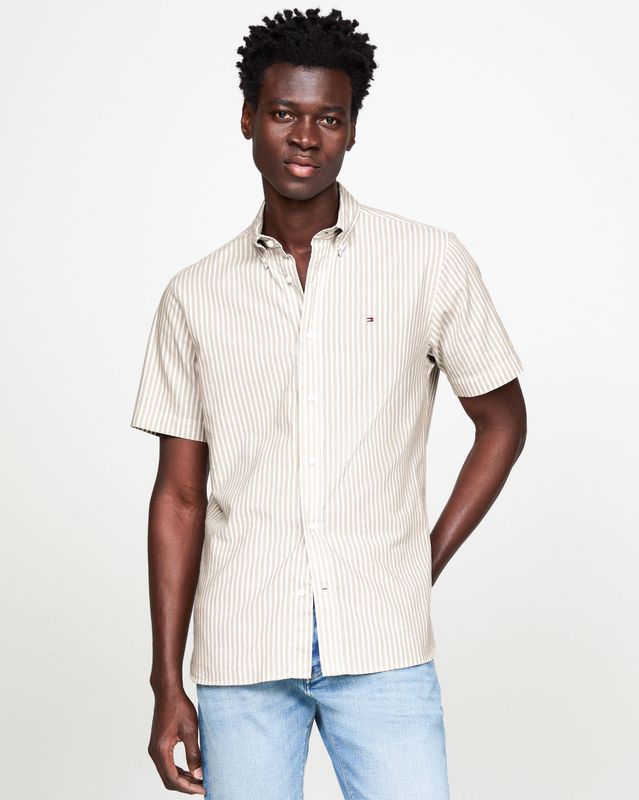 Tommy Hilfiger Menswear casual overhemd met korte mouwen