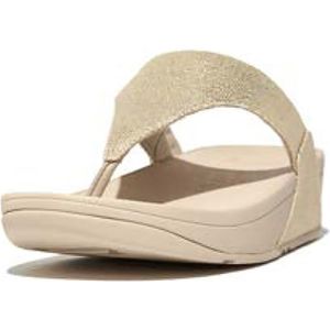 FitFlop Lulu glitz-canvas toe-post sandals