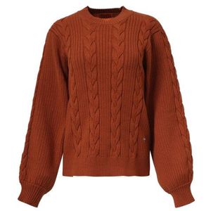 Smashed Lemon Damesgestructureerd gebreide trui |