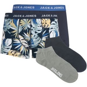 Jack & Jones Jacpalms weekendset heren ondergoed / grijs 4-delig