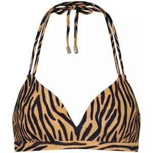 Beachlife soft zebra halter bikinitop -