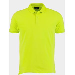 Bos Bright Blue Polo korte mouw geel polo slim fit 2200900/407
