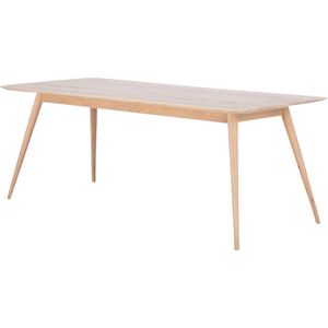 Gazzda Stafa table houten eettafel whitewash 180 x 90 cm