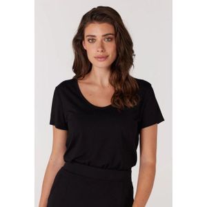 Jansen Amsterdam - Nos Soof BSC170 - T-shirt - Zwart