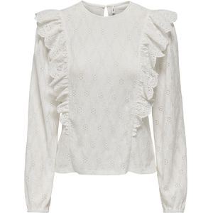 Only Onlgrace ls o-neck top box jrs off-white