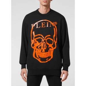 Philipp Plein - Sweatshirt LS Skull and Plein - Zwart - Katoen