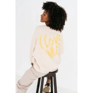 Maicazz - Dames Hoodie - Beige - Satijn