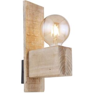 Globo Traditionele binnen wandlamp | e27 fitting | hout | | woonkamer | slaapkamer