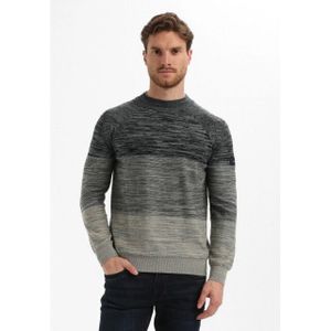 Gabbiano - Gemeleerde Trui - Teal Blue - Highneckkraag