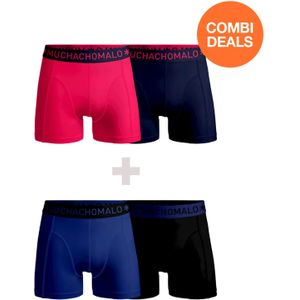 Muchachomalo Heren 2+2-pack boxershorts effen