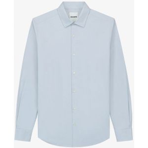 Van Harper Organic cotton stretch light blue heren overhemd lange mouw