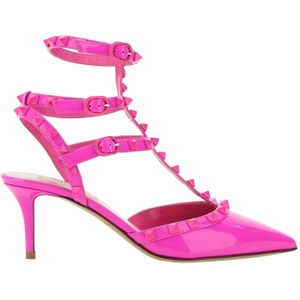Valentino Garavani - Rockstud Pumps - Roze - Dames - Leer