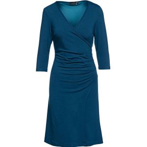 Imitatiewikkeljurk - Donkere Petrol - Duurzame Stof - Jerseyjurken