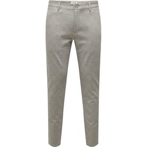 Only & Sons onsmark slim check 020919 pant noos 22028113 chinchilla