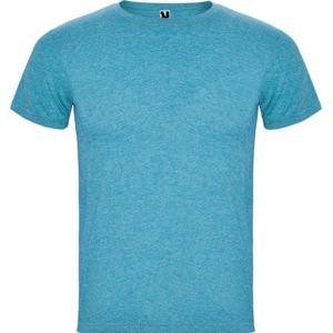Roly - Heren Fox Heather - T-shirt - Grijs - 65% Polyester, 35% Katoen, Oeko-Tex Standaard 100 Gecertificeerd