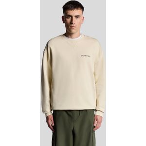 Lyle & Scott - Script Brush Back Crew Neck - Sweater - Ecru