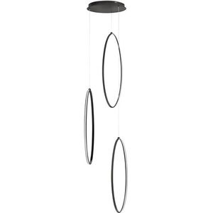 Highlight Industriële metalen olympia oval led videlamp/hanglamp -